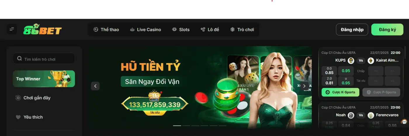 86Bet - Nhà cái hàng đầu trong lĩnh vực Bóng đá
